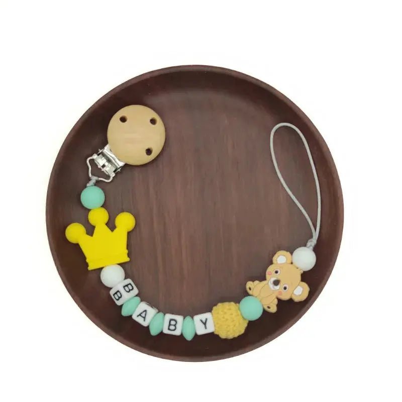 Attache tetine - attache sucette - Ours - Mon Shopping Bébé