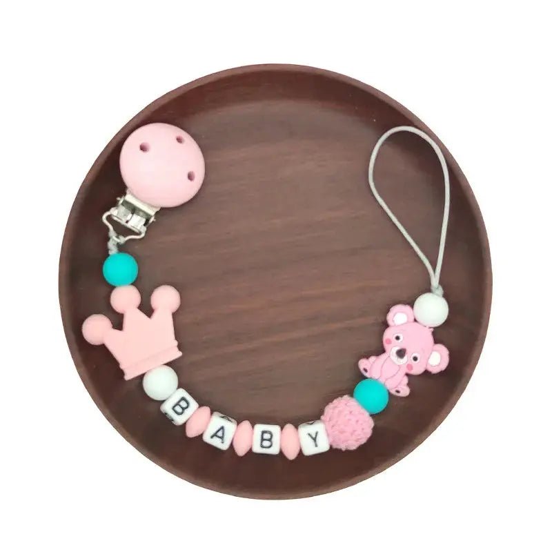 Attache tetine - attache sucette - Ours - Mon Shopping Bébé