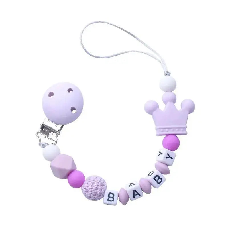 Attache tetine personnalisable - Attache sucette - Ours - Mon Shopping Bébé