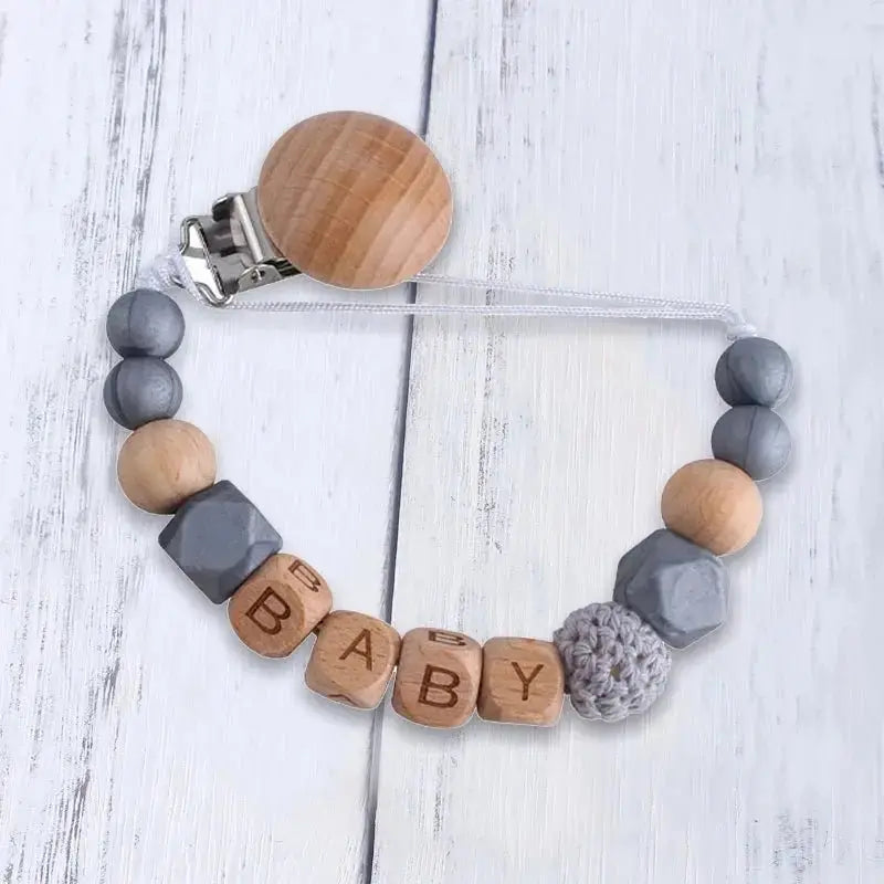 Attache tetine personnalisable - Attache sucette - Ours - Mon Shopping Bébé