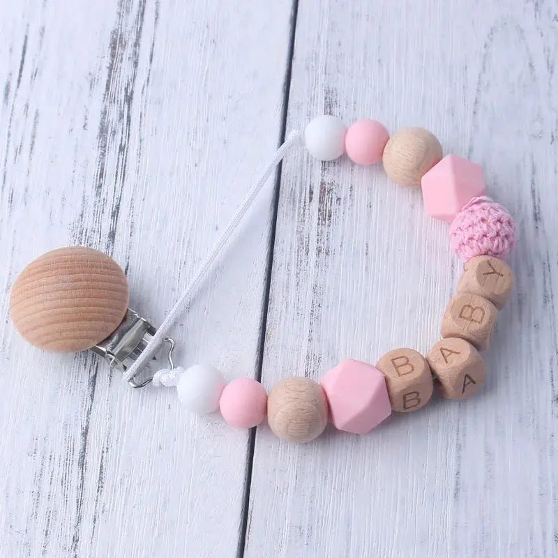 Attache tetine personnalisable - Attache sucette - Ours - Mon Shopping Bébé