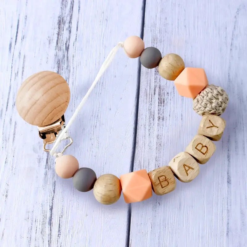 Attache tetine personnalisable - Attache sucette - Ours - Mon Shopping Bébé