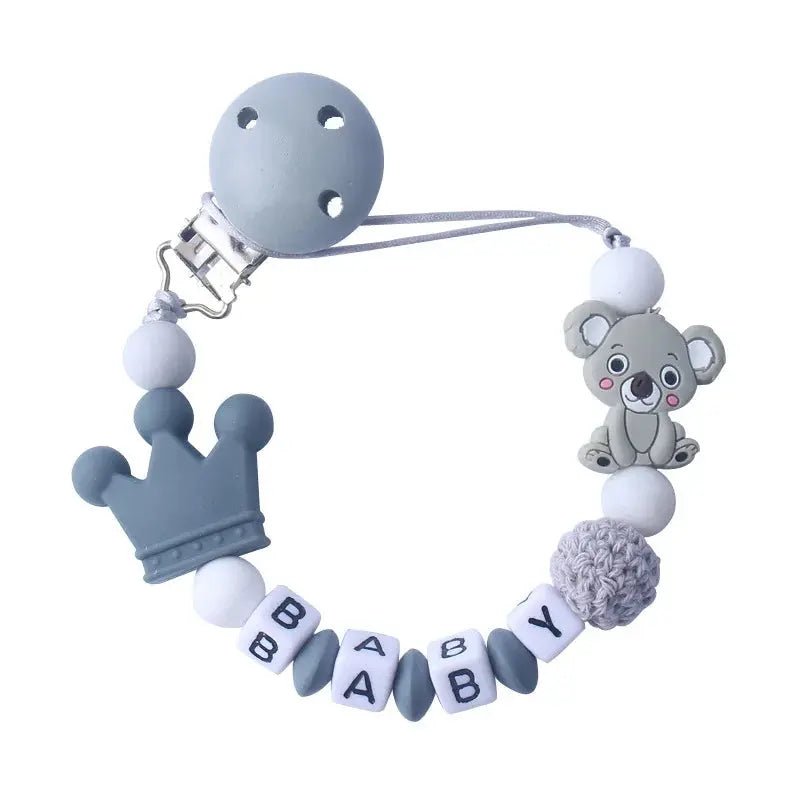 Attache tetine personnalisable - Attache sucette - Ours - Mon Shopping Bébé
