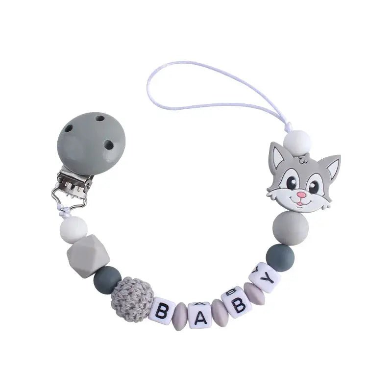 Attache tetine personnalisable - Attache sucette - Ours - Mon Shopping Bébé