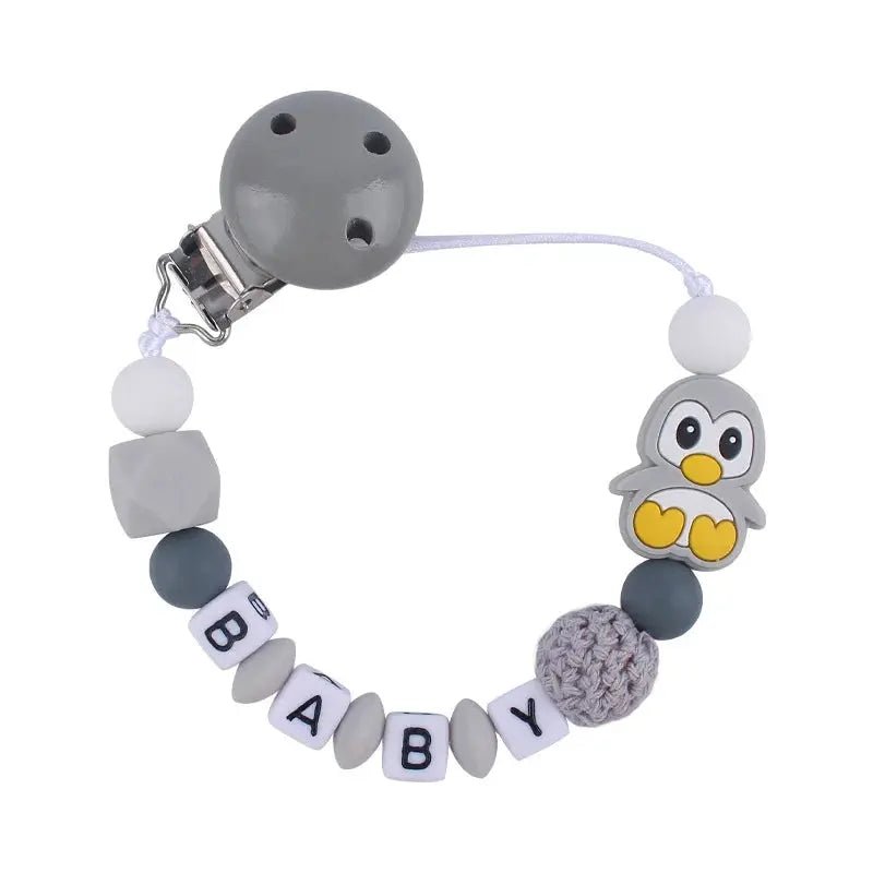 Attache tetine personnalisable - Attache sucette - Petit ours - Mon Shopping Bébé