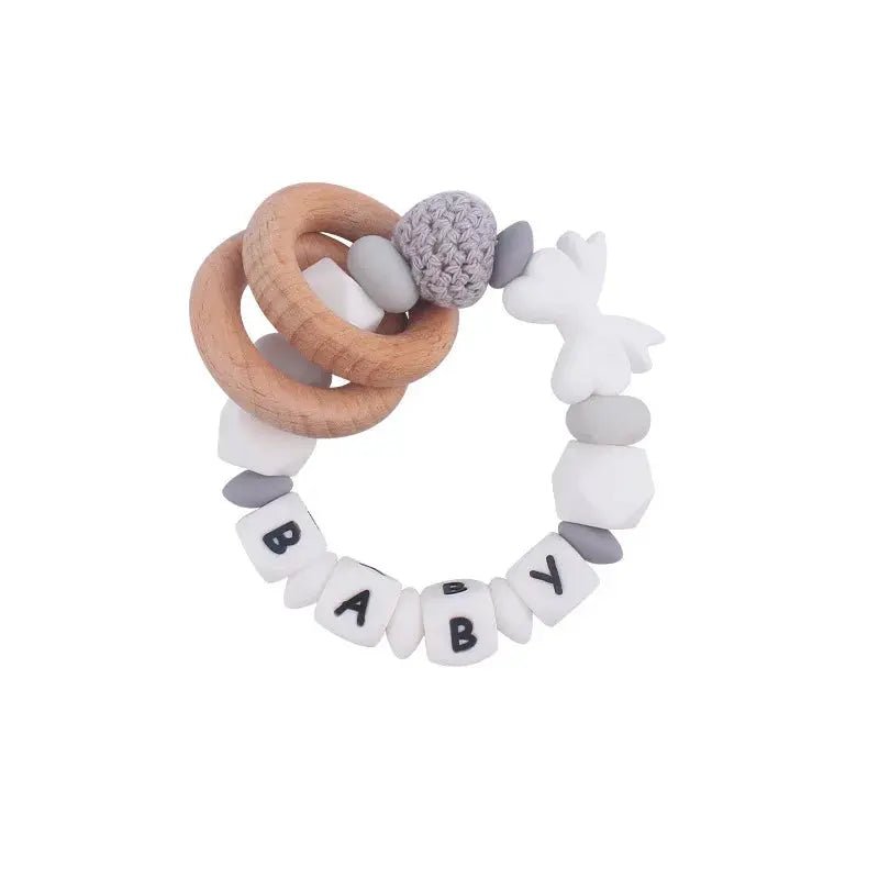 Attache tetine personnalisable - Bracelet - Cœur - Mon Shopping Bébé