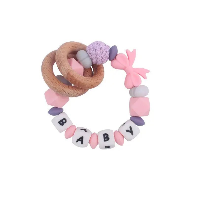 Attache tetine personnalisable - Bracelet - Cœur - Mon Shopping Bébé