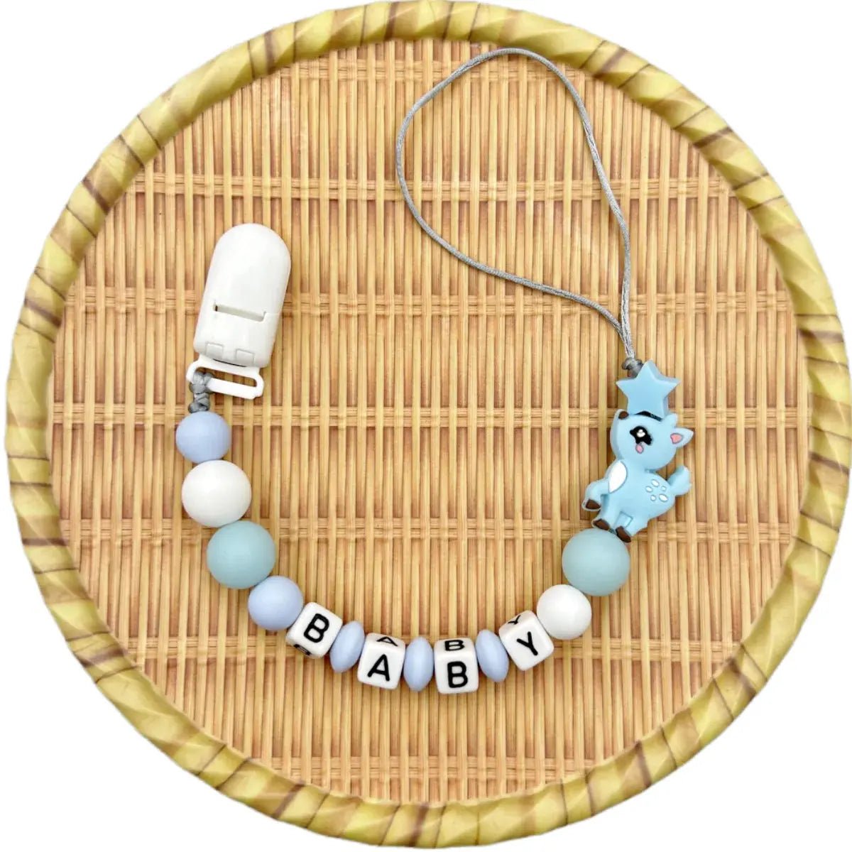 Attache tetine personnalisable - Réfléchissant - Design Cerf - Mon Shopping Bébé