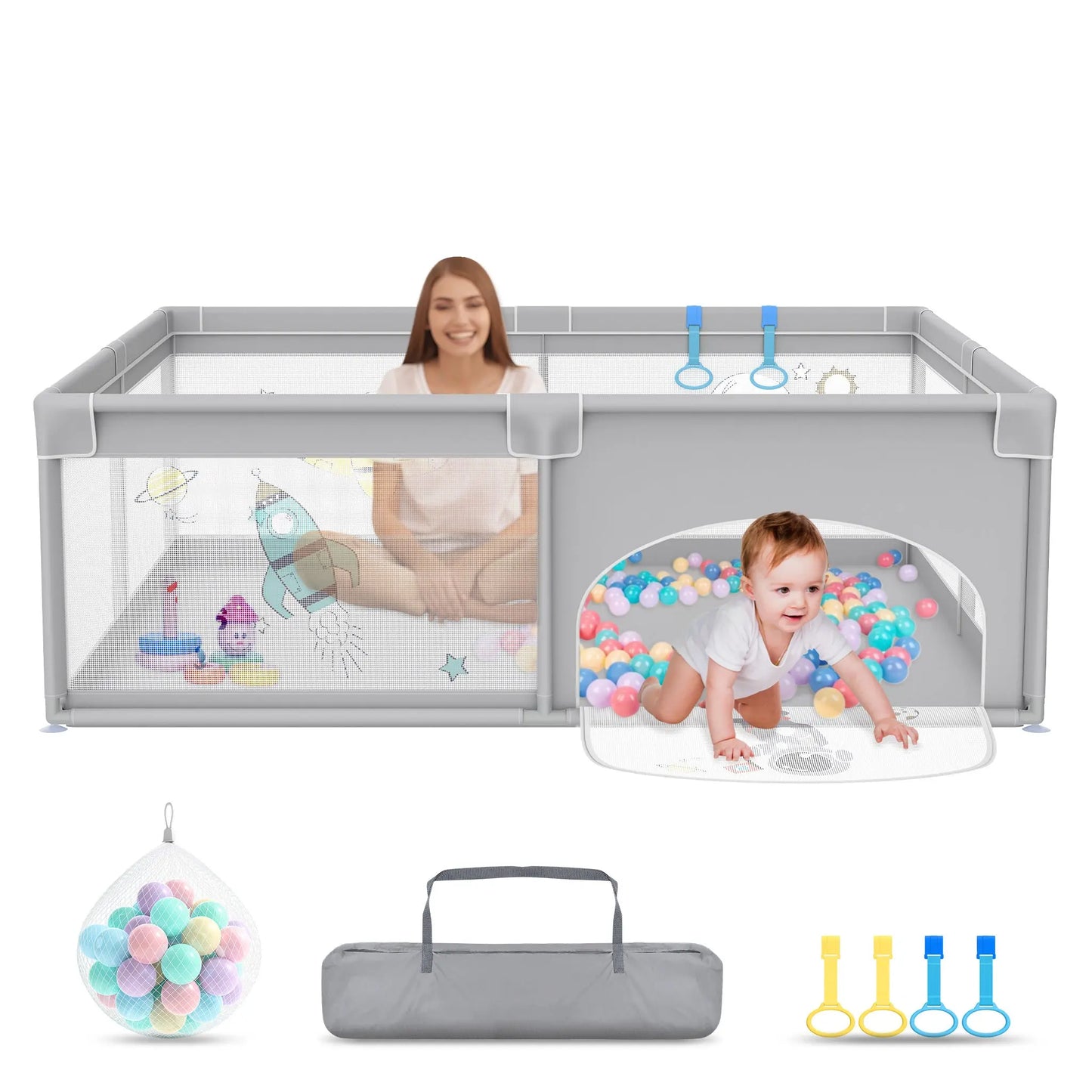 Parc bebe | Oceanic Play Mon Shopping Bébé