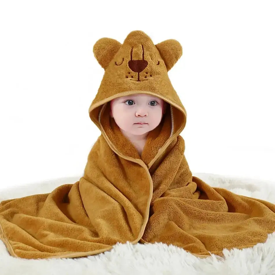 Cape de bain bébé - Microfibre Ultra - Douce - Serviette de bain en coton - Mon Shopping Bébé