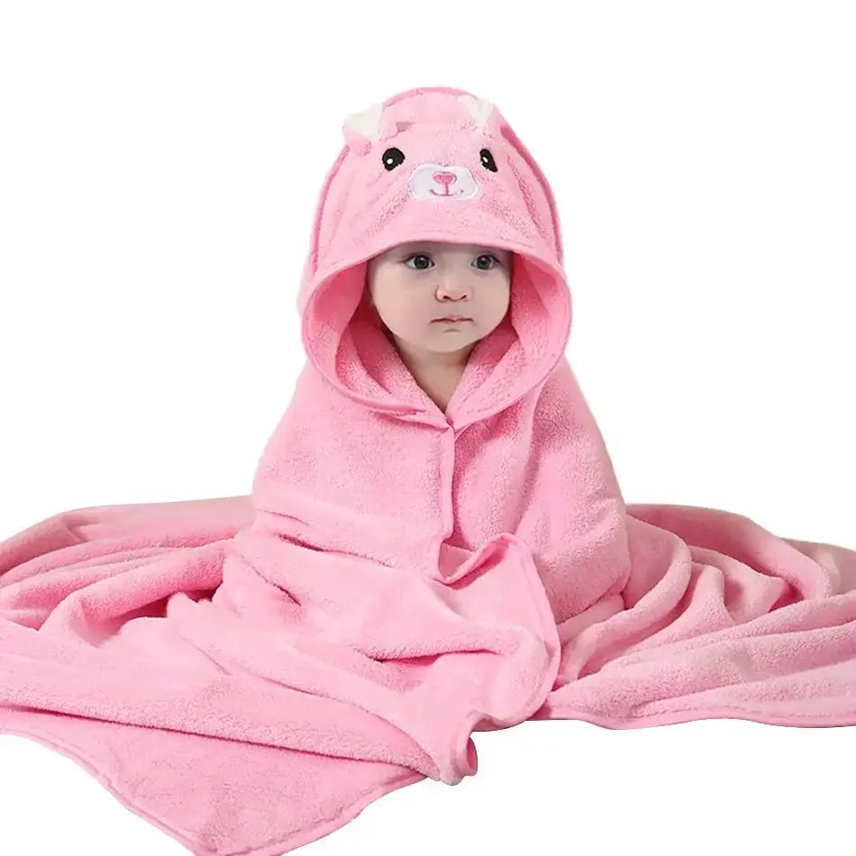 Cape de bain bébé - Microfibre Ultra - Douce - Serviette de bain en coton - Mon Shopping Bébé