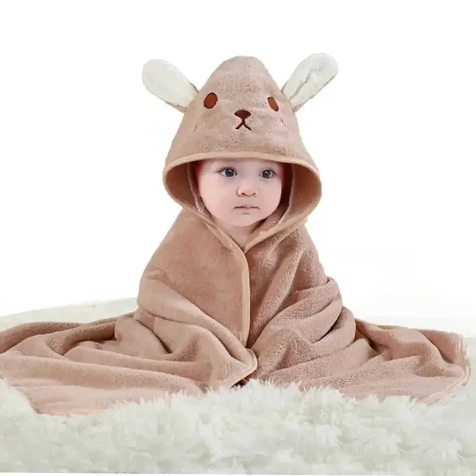 Cape de bain bébé - Microfibre Ultra - Douce - Serviette de bain en coton - Mon Shopping Bébé