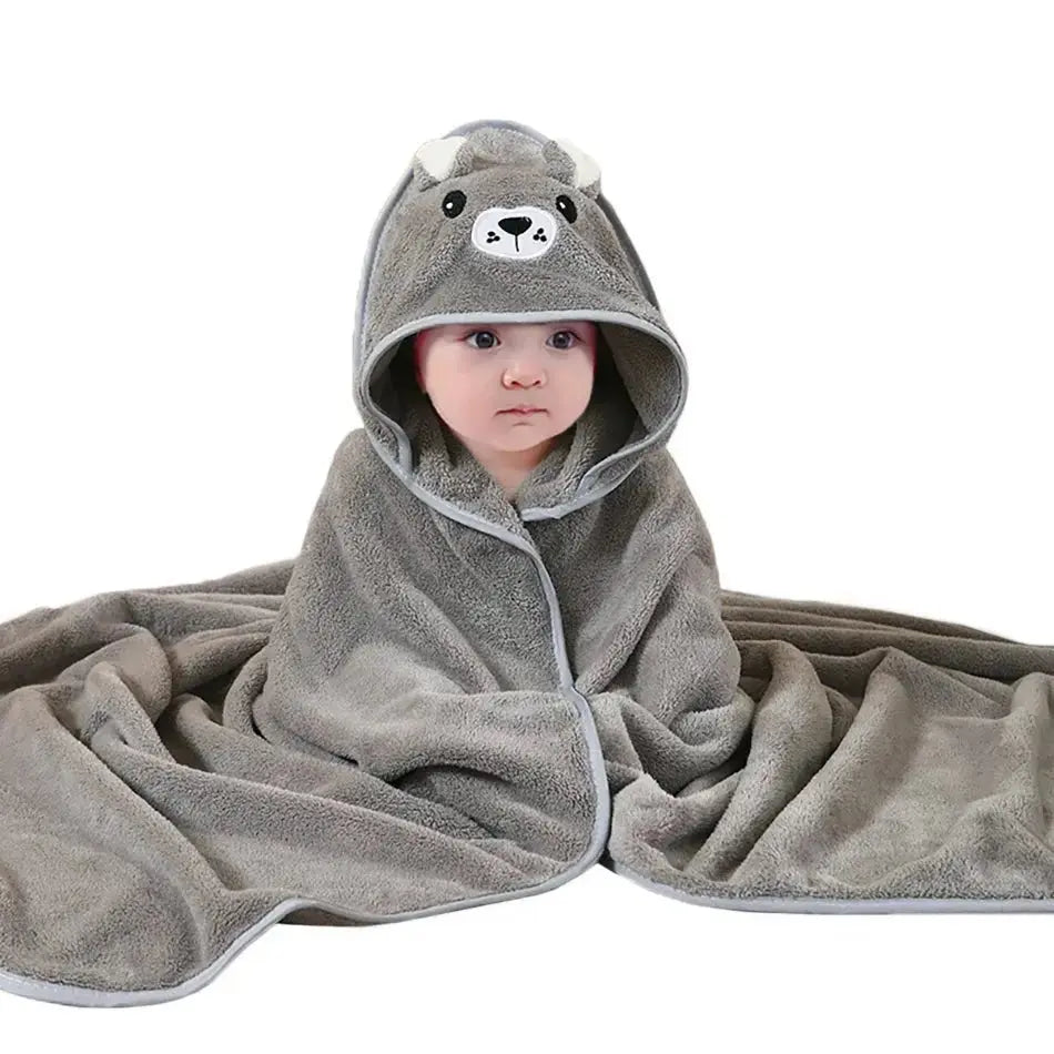 Cape de bain bébé - Microfibre Ultra - Douce - Serviette de bain en coton - Mon Shopping Bébé
