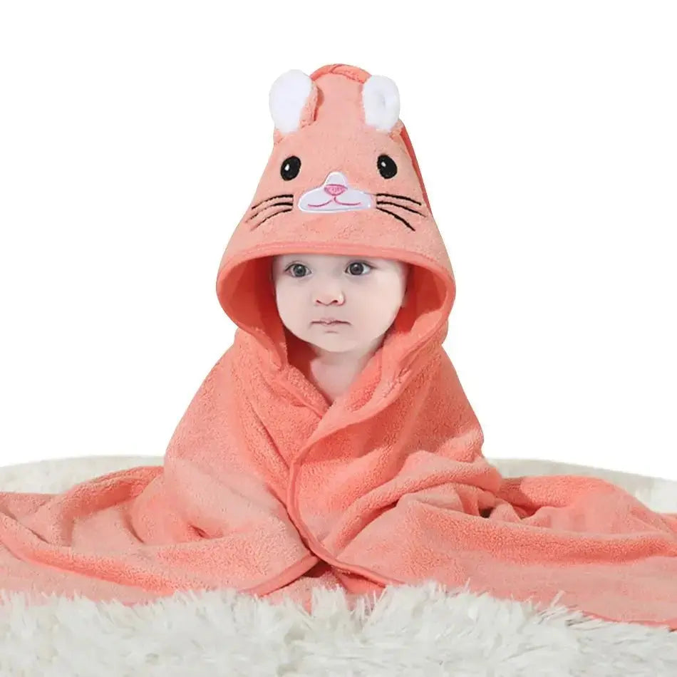 Cape de bain bébé - Microfibre Ultra - Douce - Serviette de bain en coton - Mon Shopping Bébé