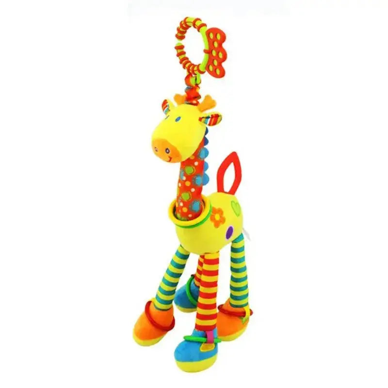 Hochet bébé - Girafe en peluche - Mon Shopping Bébé