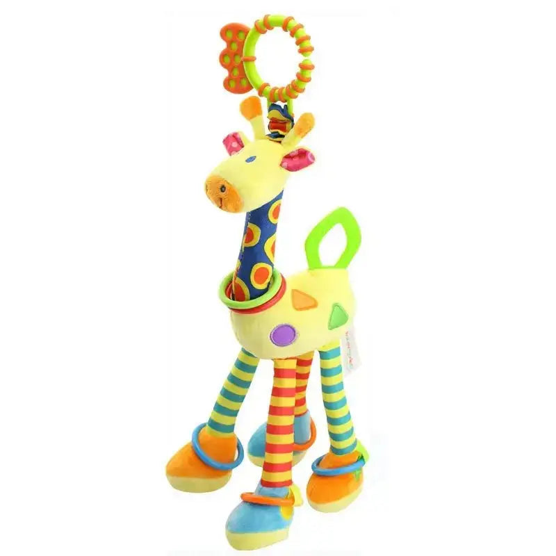 Hochet bébé - Girafe en peluche - Mon Shopping Bébé