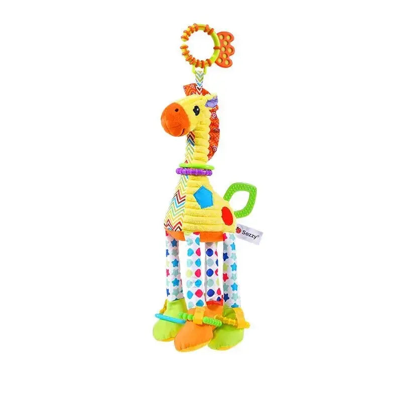 Hochet bébé - Girafe en peluche - Mon Shopping Bébé