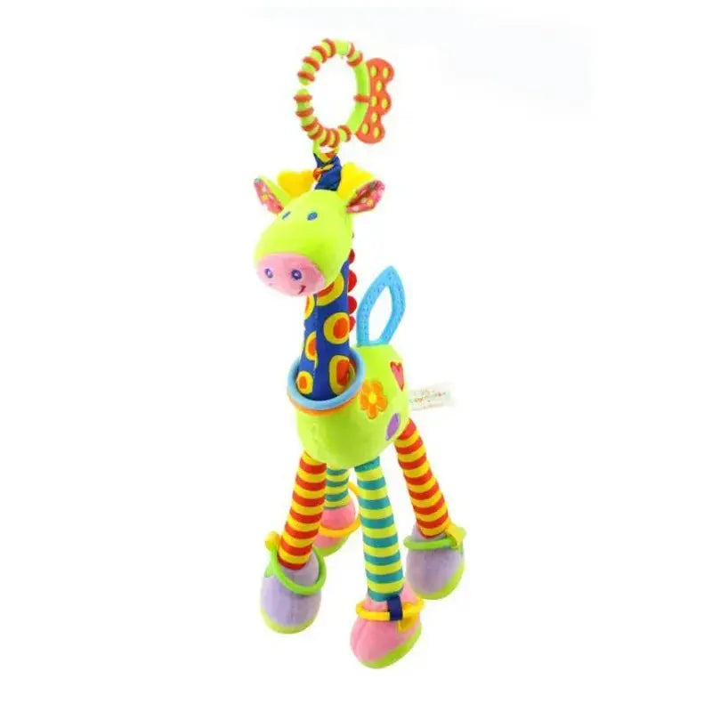 Hochet bébé - Girafe en peluche - Mon Shopping Bébé