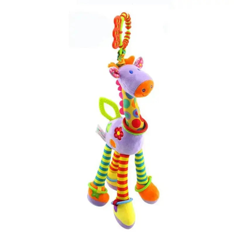 Hochet bébé - Girafe en peluche - Mon Shopping Bébé