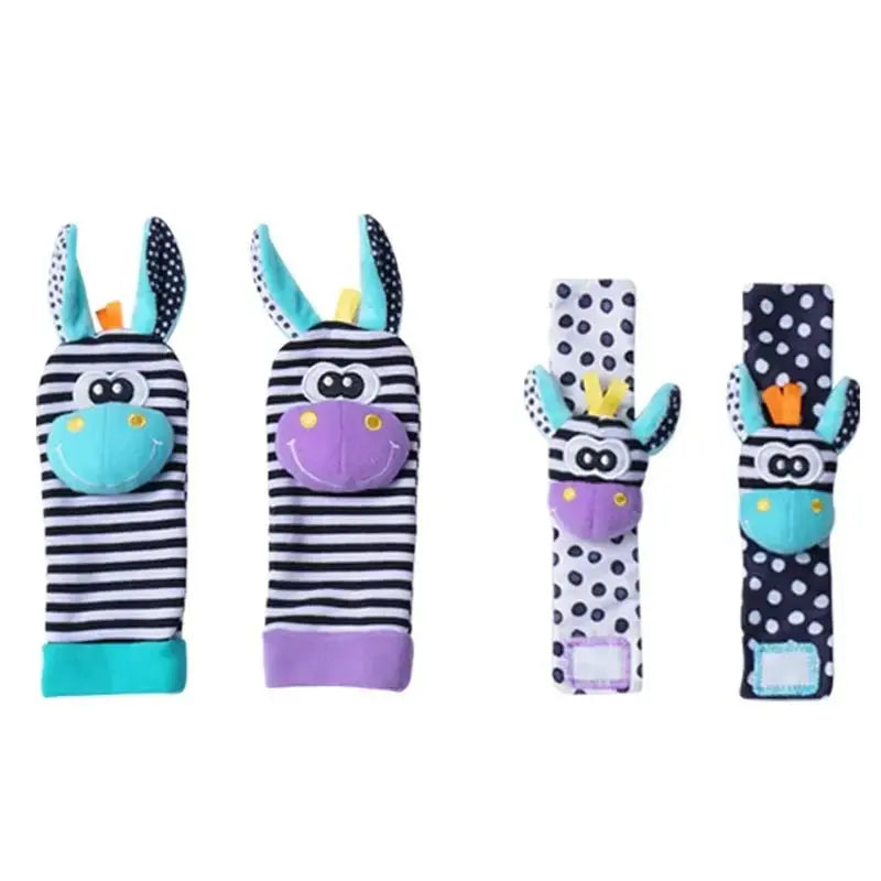 Hochet bébé - poignet chaussette - Anneau de dentition - Mon Shopping Bébé
