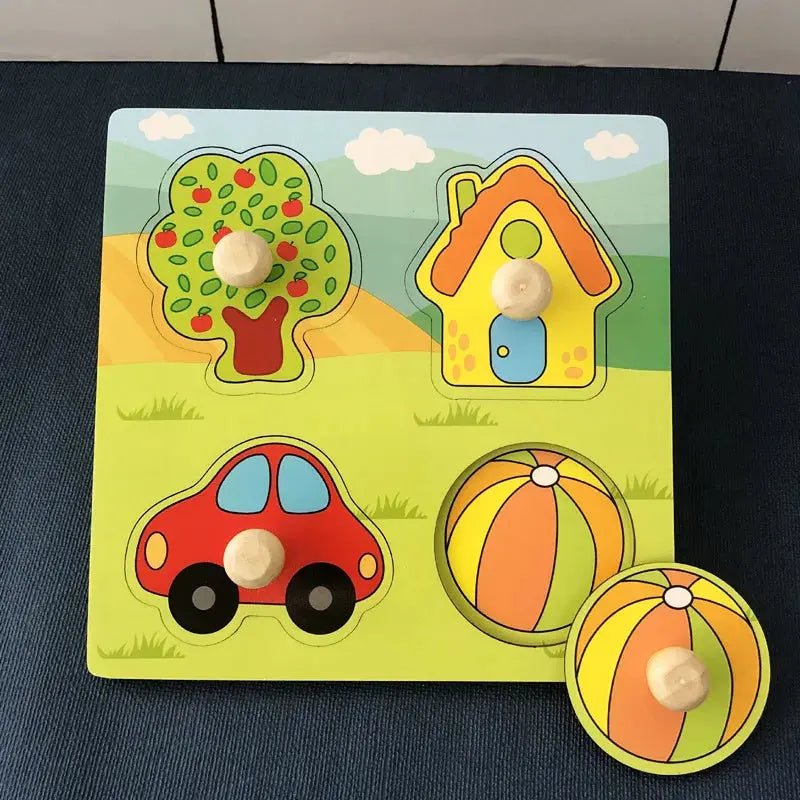 Jouet bebe - Puzzle 3D MontessoriBoard™ - Jouet pour bébé - Mon Shopping Bébé
