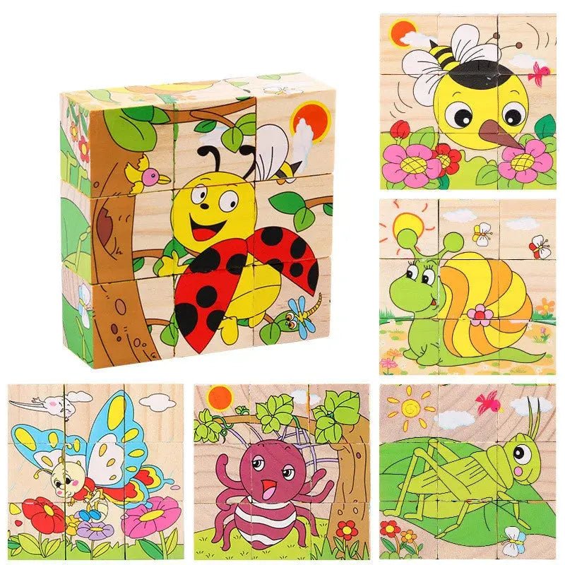 Jouet bebe - Puzzle cube - Montessori - Mon Shopping Bébé