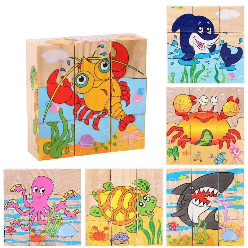 Jouet bebe - Puzzle cube - Montessori - Mon Shopping Bébé