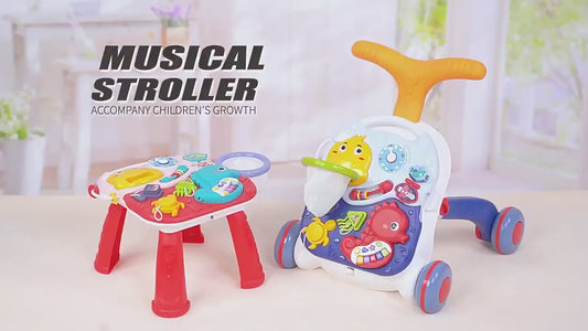 Table d'activités multifonction 3en1 | Évolutive | Chariot de marche bébé