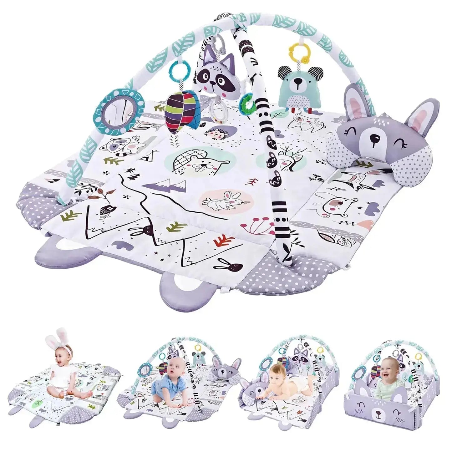 Tapis d'éveil - Tapis de jeu bébé | Évolution 4en1 - Mon Shopping Bébé