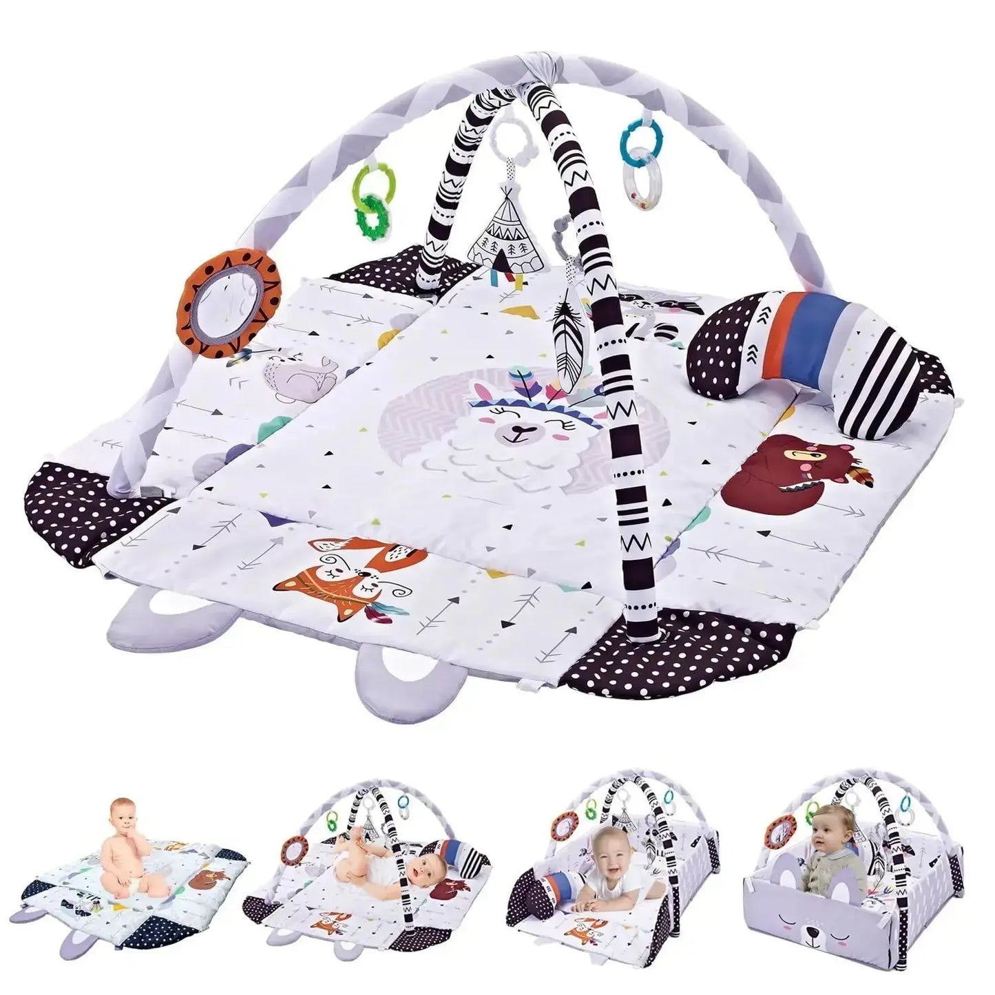 Tapis d'éveil - Tapis de jeu bébé | Évolution 4en1 - Mon Shopping Bébé